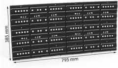 Borderline PVC zidna ladica - ORDERLINE organizator 30 komada