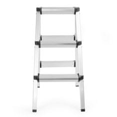 Wiltec Alu dvostrana preklopna ljestvica-2 × 3 koraka 73 cm ne-klizanje