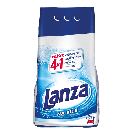 Lanza Expert prašak za pranje, 7,5 kg/100, bijelo rublje