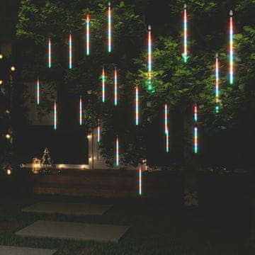 Vidaxl Meteorska svjetla, 20 kom, 30 cm, 480 šarenih LED dioda, za unutarnju/vanjsku upotrebu