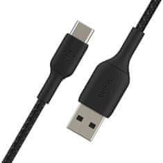 Belkin Boost Charge kabel, USB-C u USB-A, crni, 2 m