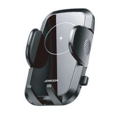 Joyroom Wireless Vent držač mobitela za auto, Qi punjač 15W, crno