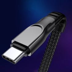 Joyroom 3in1 kabel USB - Lightning / microUSB / USB-C 3.5A 1.3m, crno