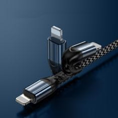 Joyroom N10 3x kabel USB / Lightning 0.25m + 1.2m + 2m, crvena