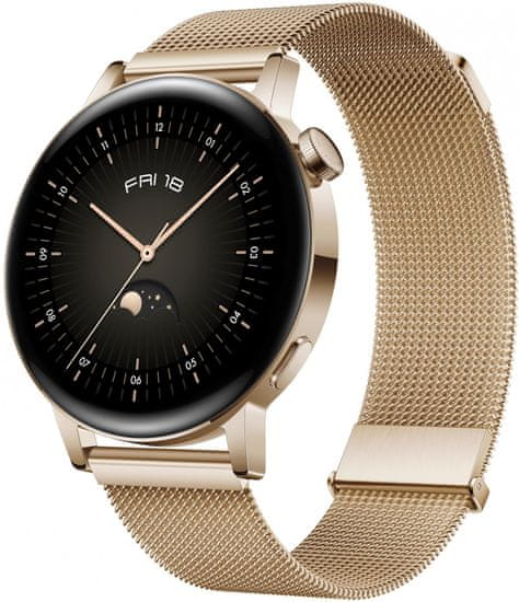 Huawei Watch GT 3 Elegant pametni sat, 42 mm, zlatni