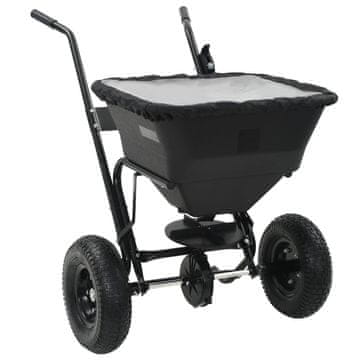 Vidaxl Posipač soli, na guranje, PVC i čelik, 45 L, 106 x 73 x 76 cm