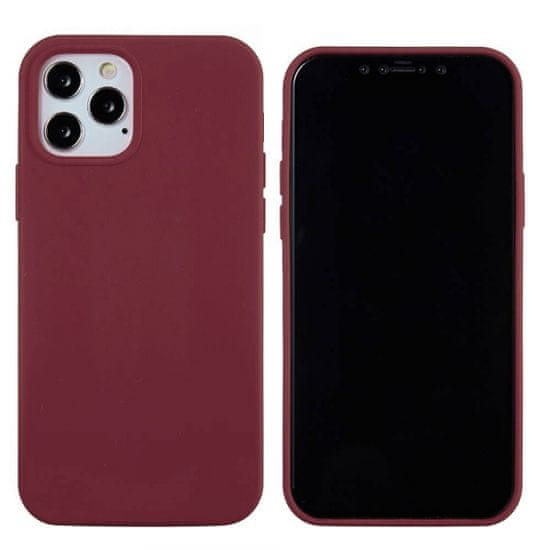 Liquid maskica za iPhone 13 Pro, silikonska, bordo crvena</