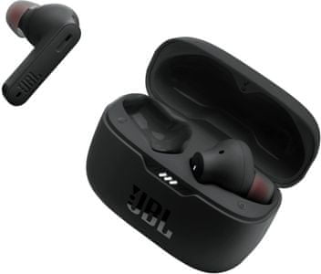 prekrasne bežične Bluetooth slušalice JBL Tune 230nc TWC, ANC tehnologija aktivnog poništavanja buke, sustav s 4 mikrofona, dugotrajna futrola za punjenje, JBL slušalice APP, IPX4 vodootporne, udobne za uši, način rada pametnog ambijenta