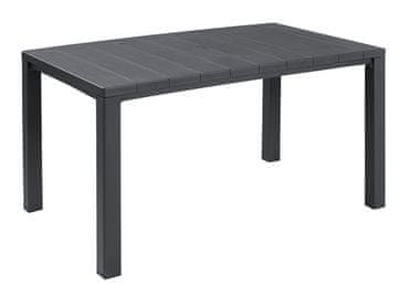 KETER JULIE blagovaonski stol, 90 × 75 × 147 cm, grafit