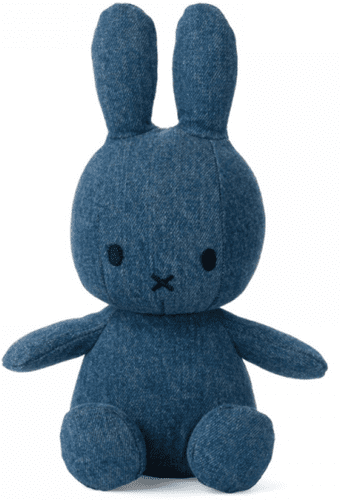  BON-TON-TOYS Miffy Denim zeko mekana igračka, 23 cm, kaubojsko plava