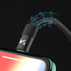 MG kabel USB-C / Lightning PD 18W 2m, crno