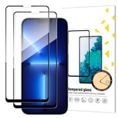 MG Full Glue 2x zaštitno staklo za iPhone 13 Pro Max, crno