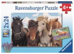Ravensburger Konji slagalica, 2x24 dijelova