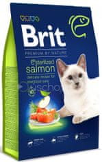 Brit Nature Cat hrana za mačke losos, 8 kg