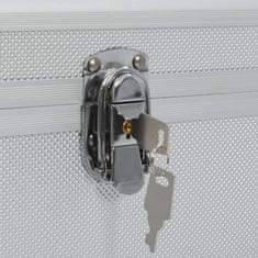 Vidaxl Kutije za pohranu 2 kom srebrne aluminijske