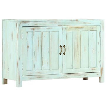 Vidaxl Komoda svijetloplava 110x35x70 cm masivno drvo manga