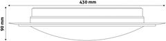 Avide LED stropna svjetiljka, plafonjera Ares, 4000K, 24W, 380x110mm, NW