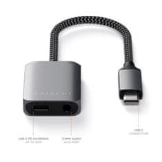 Satechi USB-C na 3,5 mm Audio & PD adapter, Space Gray
