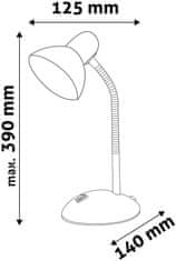 Avide Simple stolna svjetiljka, 40 W, crna