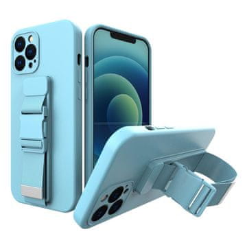 MG Rope silikonska maska za Samsung Galaxy A12, svijetlo plava