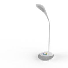 Avide Ben LED stolna svjetiljka, 4 W, RGB, punjiva, bijela