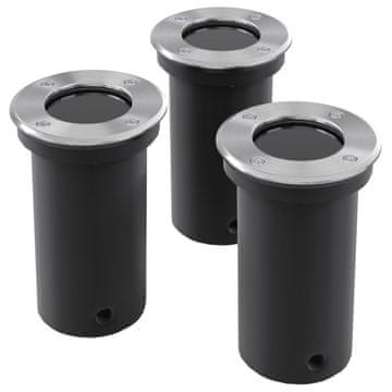 Vidaxl Vrtna Ugradbena Svjetiljka 3 kom. Okrugla