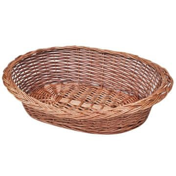 Vidaxl Pletena košara/krevet za pse, prirodna, 69 cm