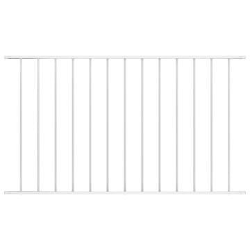 Vidaxl Ogradni panel od čelika s praškastim premazom 1,63x0,75 m Bijeli