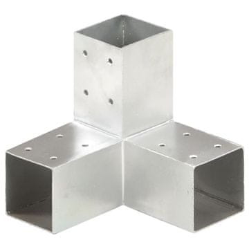 Vidaxl Spojnica za stupove u obliku slova Y od pocinčanog metala 71x71 mm