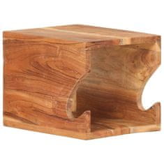 Vidaxl Zidni stalak za bicikl 35 x 25 x 25 cm masivno bagremovo drvo