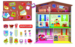 Lisciani Montessori My House 3D slagalica