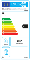 Ariston Ari 200 STAB 570 THER MO VS EU električna grijalica vode (3000618)