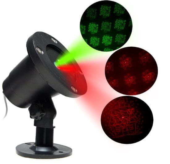 Aga Božićni laserski dekorativni projektor Zeleno/crveno MR9080