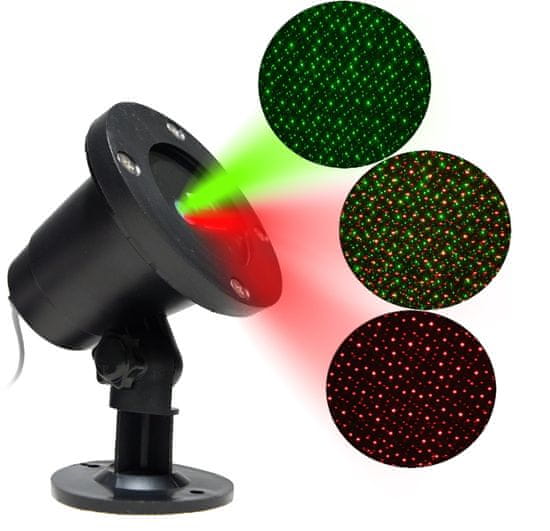 Aga Božićni laserski dekorativni projektor Zeleno/crveno MR9090