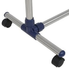 Vidaxl Podesivi stalak za odjeću od nehrđajućeg čelika 165x44x150 cm