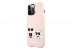 Karl Lagerfeld Full Bodies maskica za iPhone 13 Pro, silikonska zaštita, roza (KLHCP13LSSKCI)