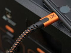 Xtorm Xtreme podatkovni kabel, USB-A 3.0 u Lightning, kevlar, 1.5 m, crno-narančasti (CXX002)