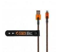 Xtorm Xtreme podatkovni kabel, USB-A 3.0 u Lightning, kevlar, 1.5 m, crno-narančasti (CXX002)