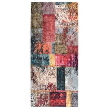 Vidaxl Perivi tepih od patchworka 80x300 cm višebojni
