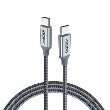Choetech Kabel USB tipa C - USB tipa C 5A 100W PowerDelivery 480Mbps 1,8 m sivi