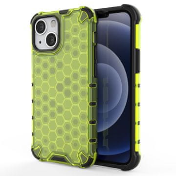 HURTEL Futrola Honeycomb s TPU branikom za iPhone 13 mini - zelena