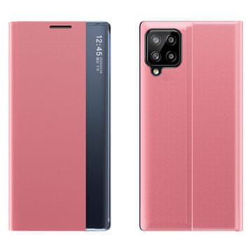 Case Maska Sleep Case s pametnim prozorom za Samsung Galaxy A22 4G roza