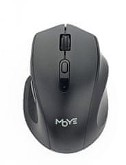 Moye OT-790 Ergo miš, bežični, crni