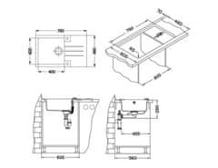 Alveus Rock 130 sudoper, Terra G22