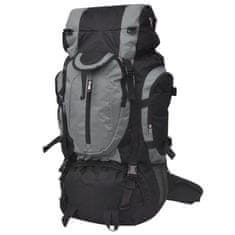 Vidaxl Planinarski ruksak, XXL, 75 L, crni i sivi