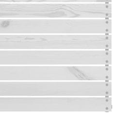 Vidaxl Kutna vrtna sofa bijela od masivne borovine