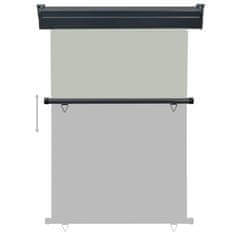 Vidaxl Bočna tenda za balkon 120 x 250 cm siva