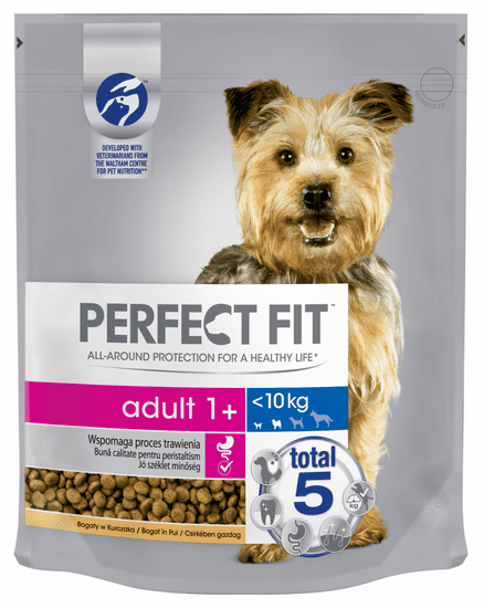Perfect fit pasja hrana za odrasle pse malih i srednjih pasmina Adult, piletina, XS/S, 1,4 kg