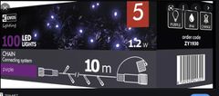 EMOS svjetlosni lanac, 100LED, 10m, ljubičasti