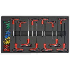 Vidaxl Kolica za Alat s 1125 Alata Čelik Crvena boja